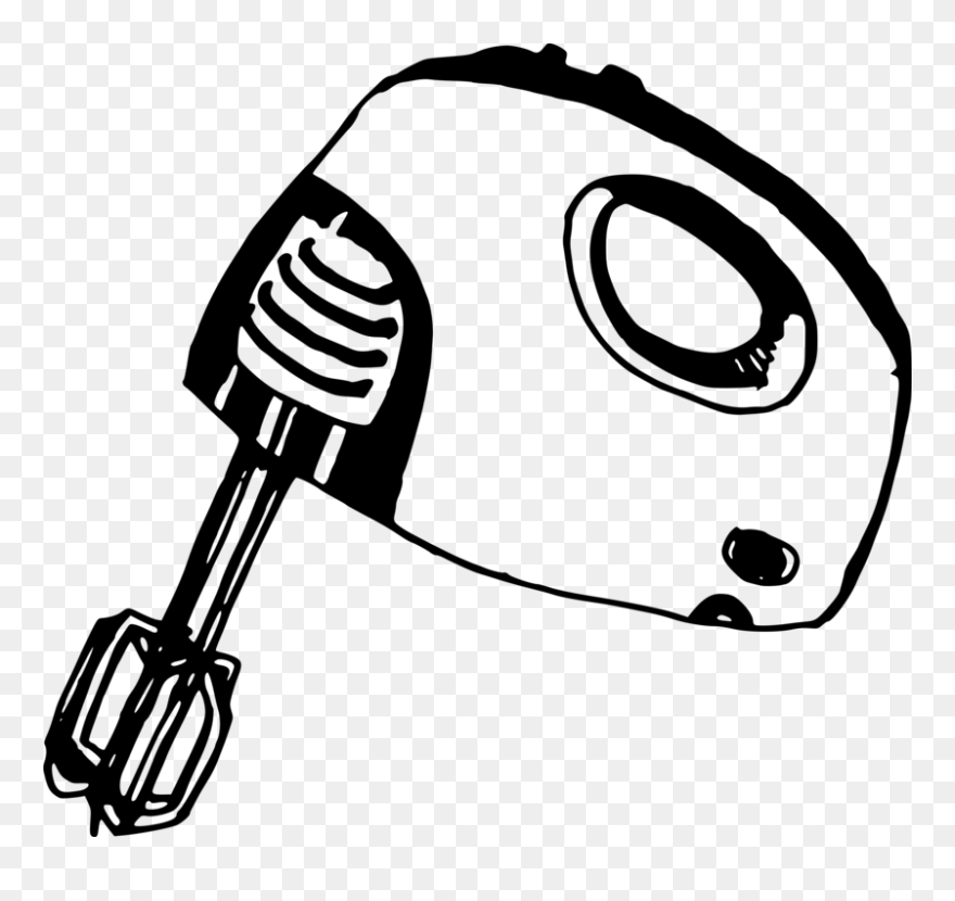 Mixer Blender Kitchenaid Ultra Power Khm512 Drawing - Mixer Clipart Black And White - Png Download