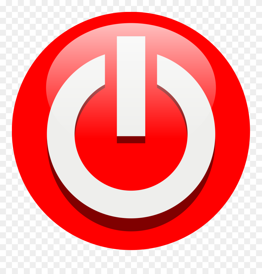 Power Off Icon Svg Clip Arts - Red Power Button Icon - Png Download