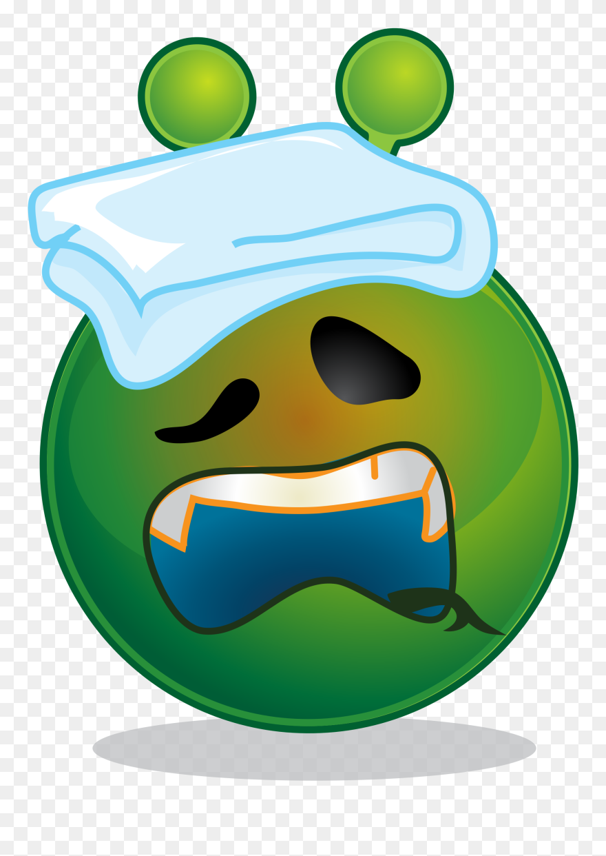 Fever Clipart Smiley - Imagenes De Enferma Para Whatsapp - Png Download