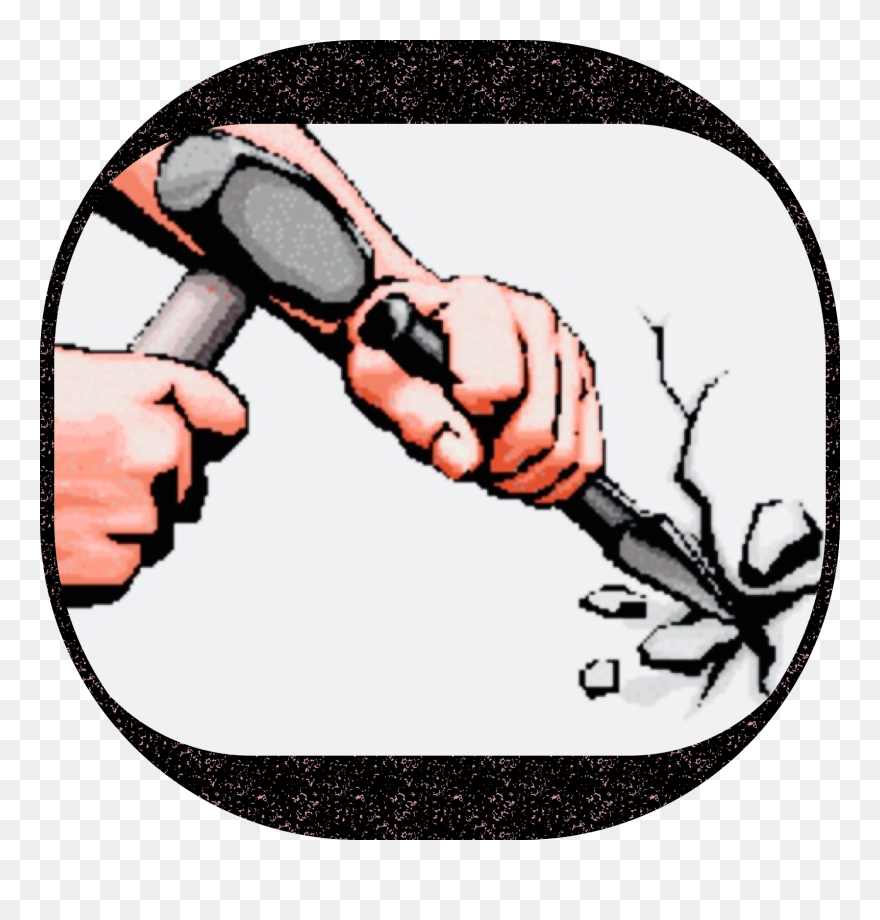 Hammer And Chisel Clip Art - Png Download