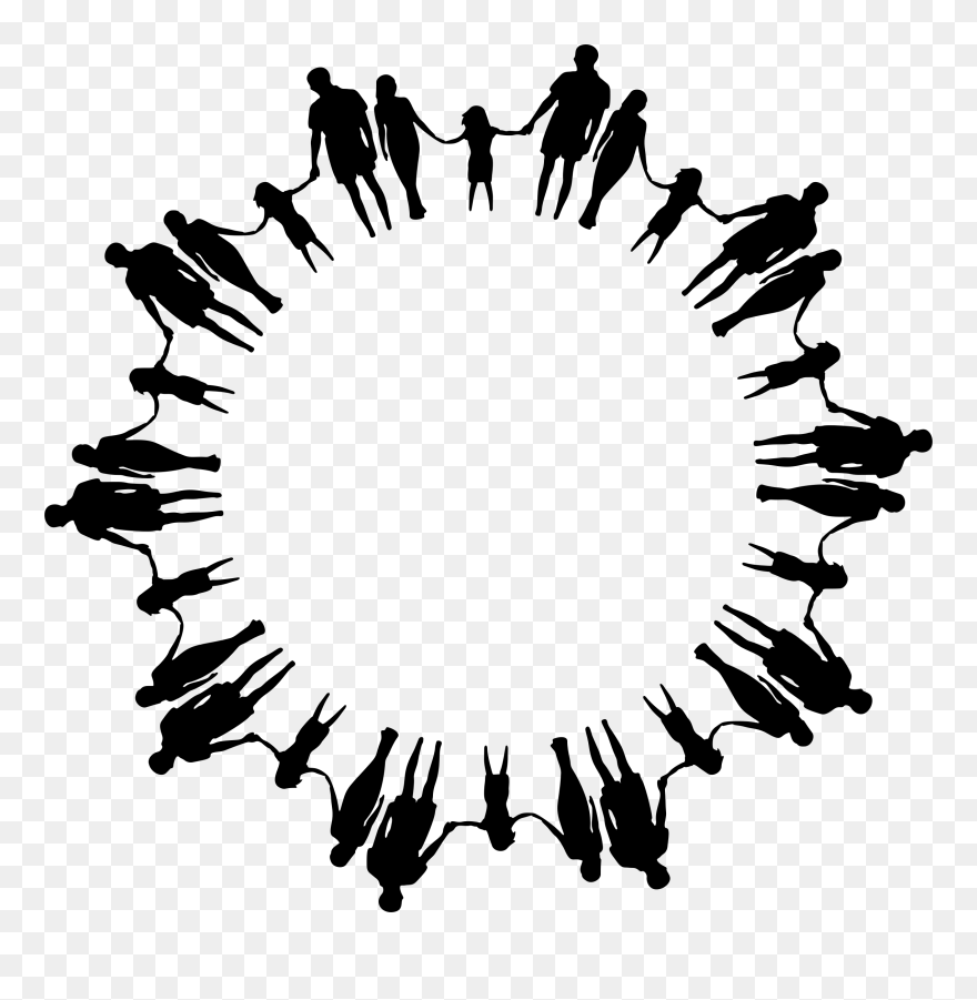 Transparent Background People Holding Hands Clipart - Family Holding Hands Clipart - Png Download