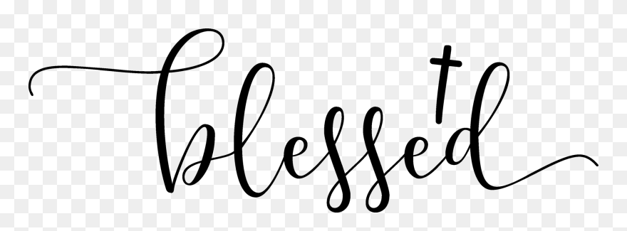 Blessed With Cross - Blessed Clipart - Png Download
