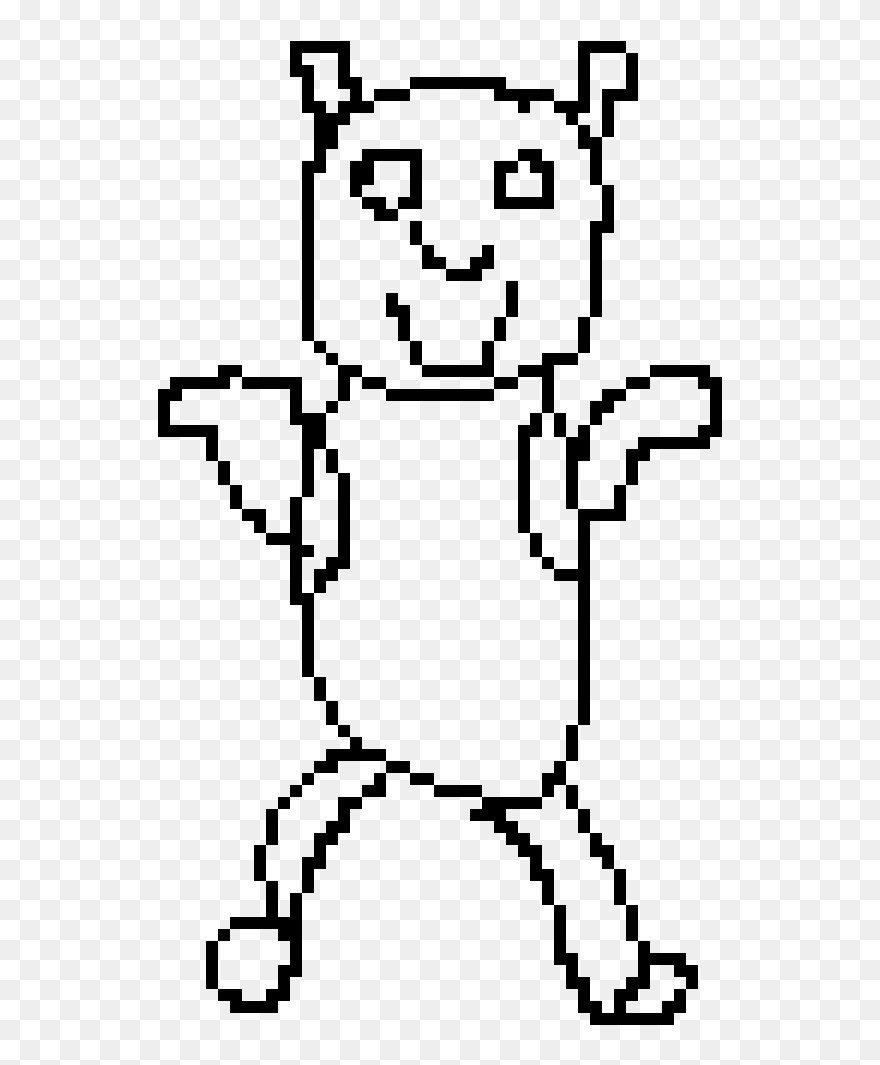 Shrek At His Lowest Line Art - Line Art Clipart
