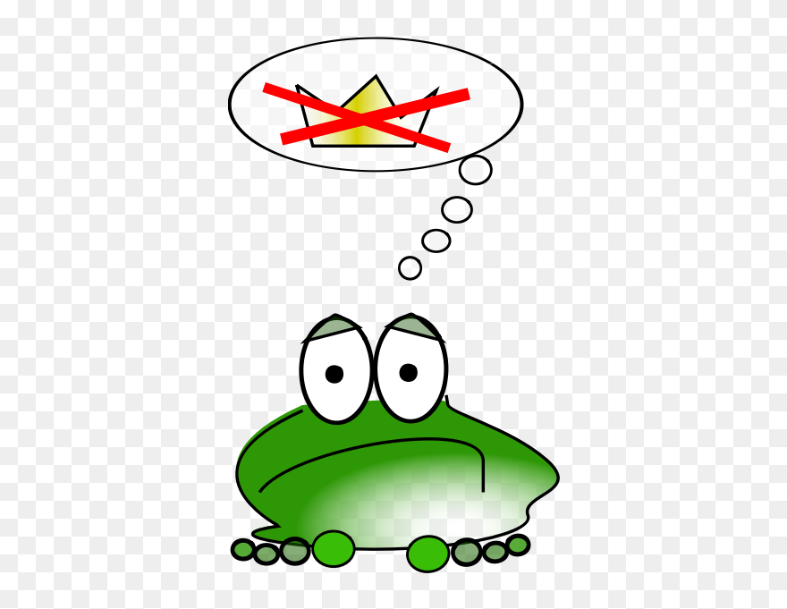 Frog And Toads Clipart - Animal Thinking Png Cartoon Transparent Png