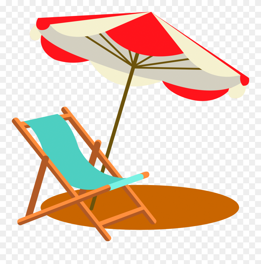 Clipart Transparent Beach Chair - Png Download