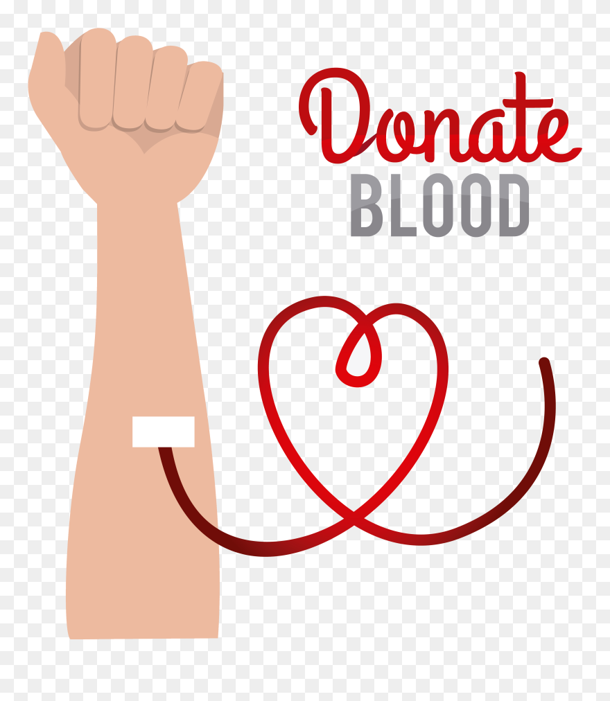 Blood Donation Transparent Background - Illustration Clipart