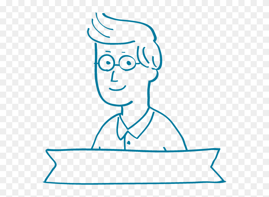 Father Face Line Art Drawing Cartoon Png - Line Art Clipart