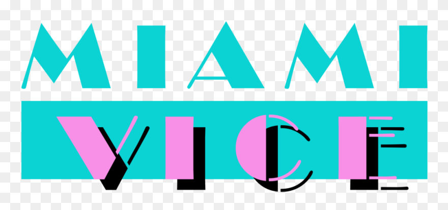 Miami Vice Logo Design Clipart