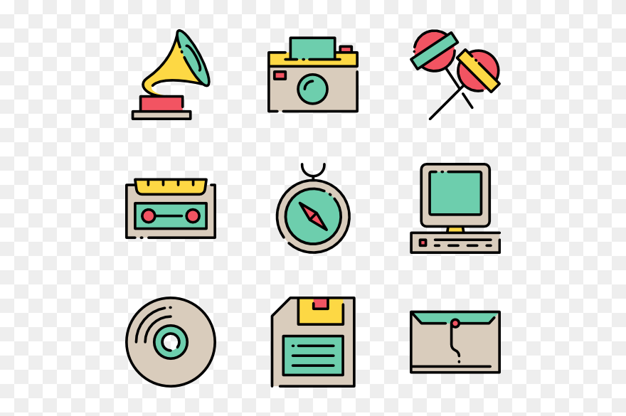 Retro Icon Png Clipart