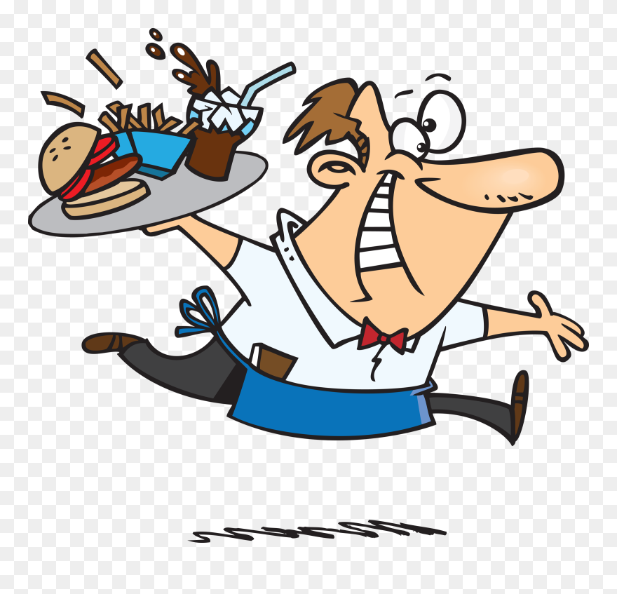 Waiter Clipart - Png Download