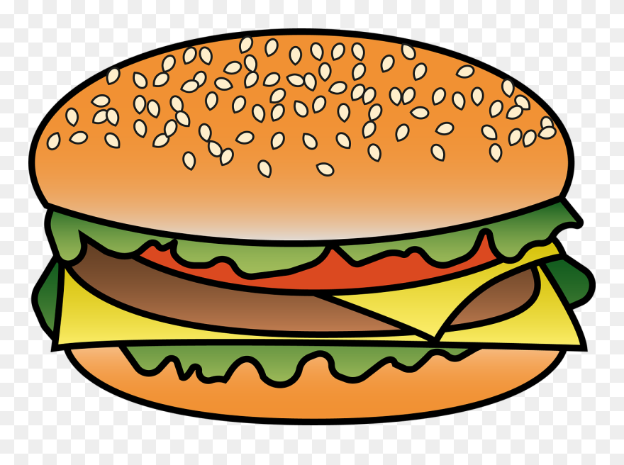 Burger Fast Food Food Free Photo - Burger Clip Art Png Transparent Png