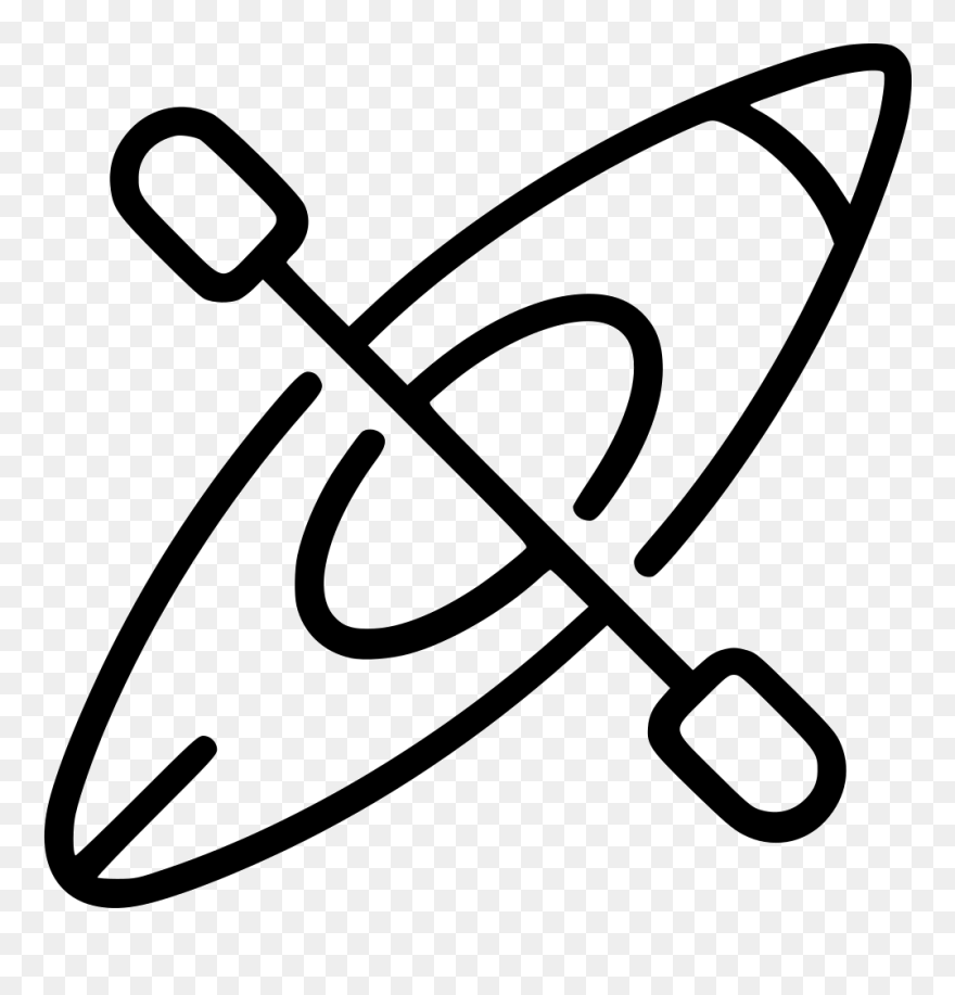 Kayak - Kayaking Icon Png White Clipart