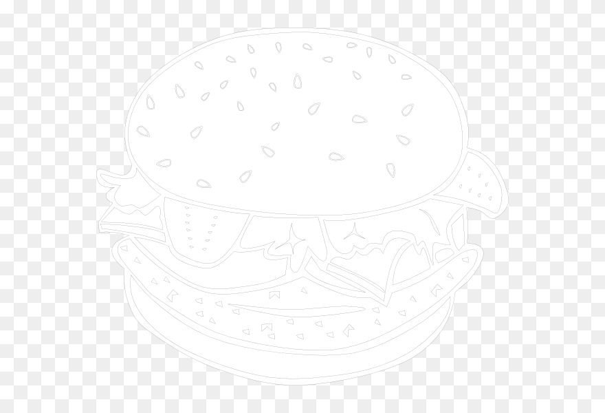 Burger White Png Clipart