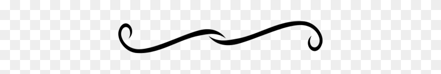 Divider Clipart Scroll - Simple Filigree Clip Art - Png Download