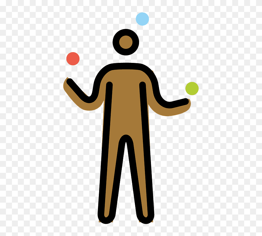 Person Juggling Emoji Clipart - Clip Art - Png Download