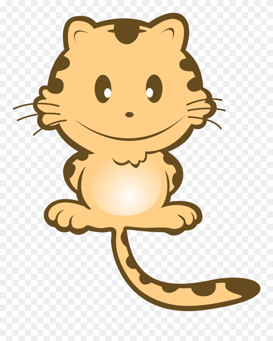Cute Cat And Coffee Logo Clipart