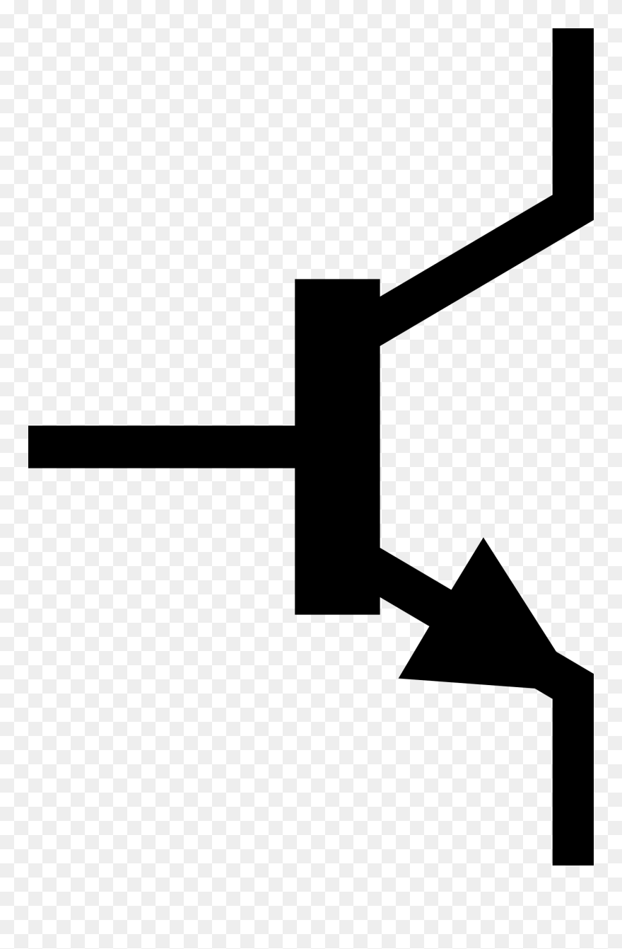 Iec Npn Transistor Symbol, Alternate Svg Clip Arts - Transistor Symbol .png Transparent Png