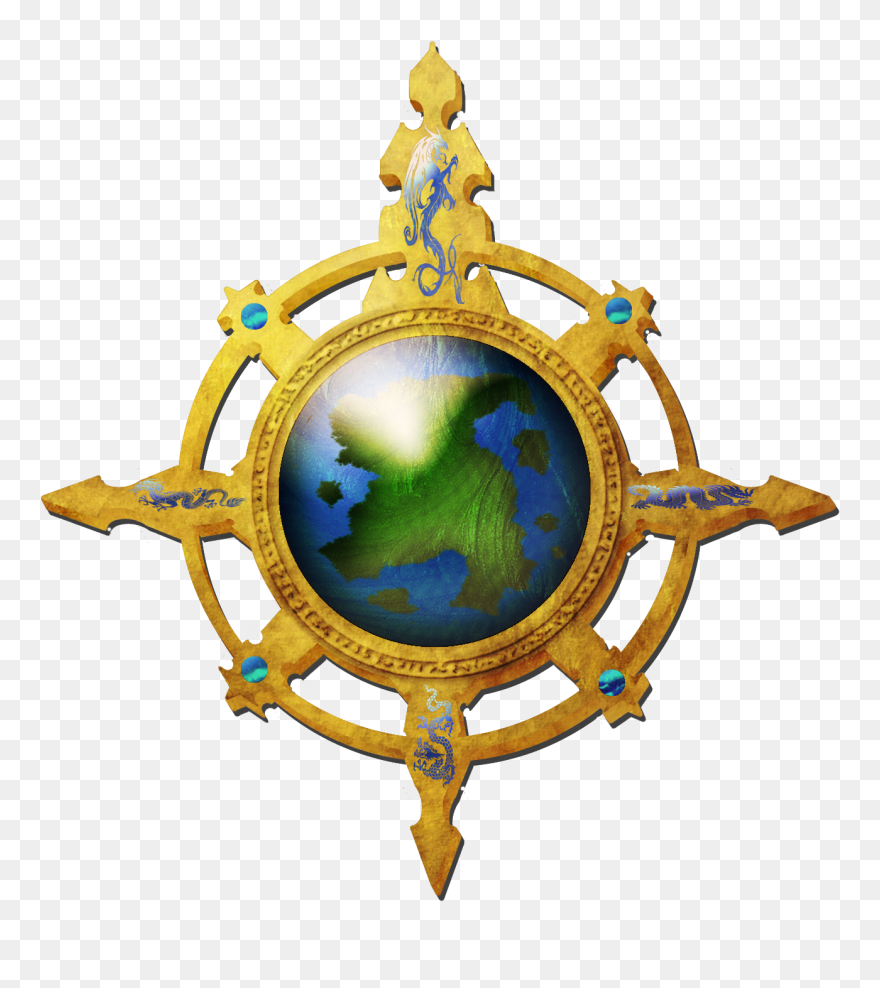 January/febuary Lite Challenge Entry - Clip Art Fancy Compass Rose - Png Download