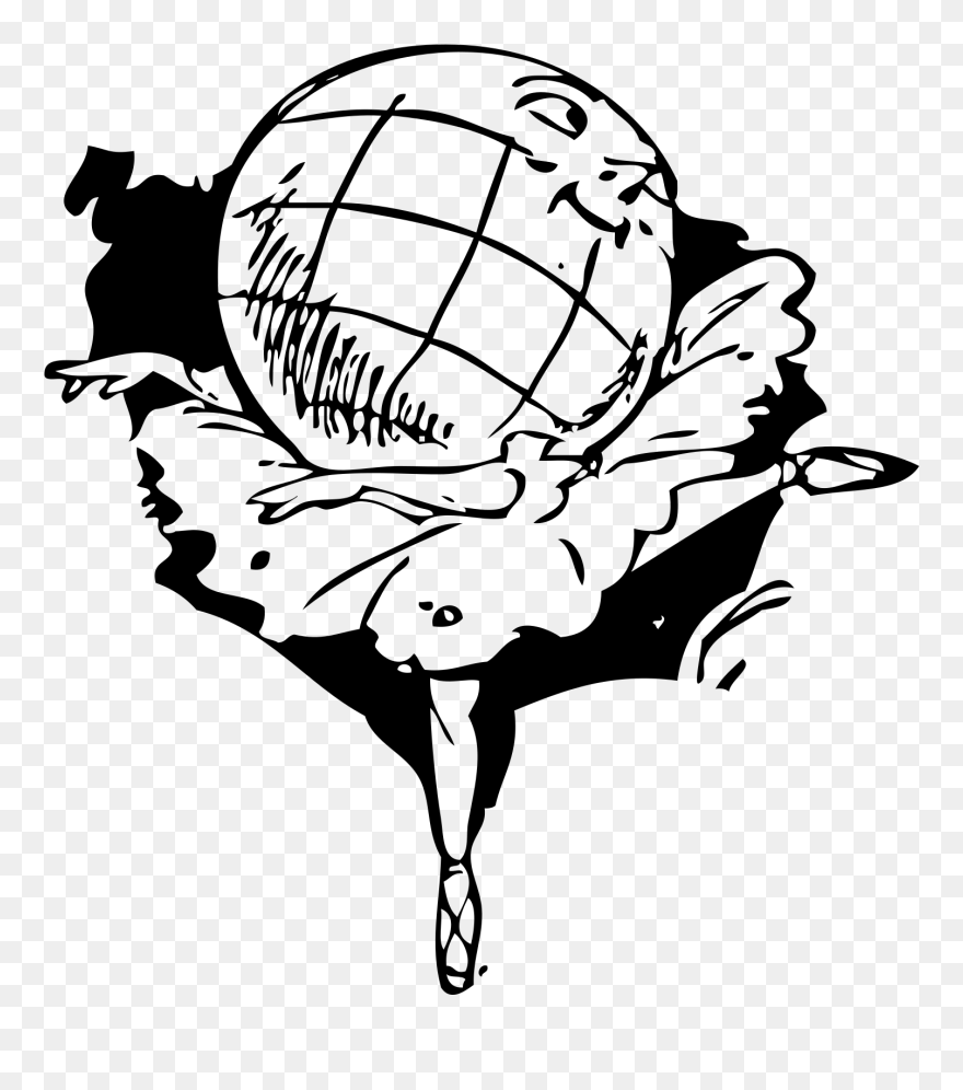 Earth Ballerina Clipart