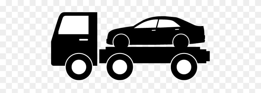 Car Tow Truck Flatbed Truck Clip Art - Flatbed Tow Truck Icon - Png Download