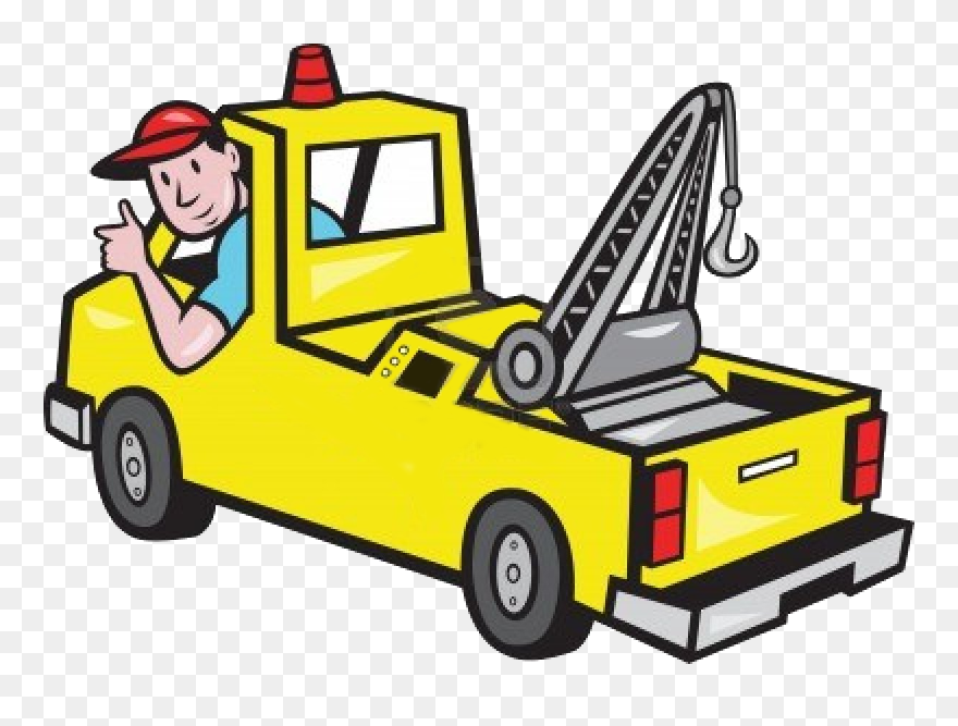 Wrecker Truck Clipart - Tow Truck Clip Art - Png Download
