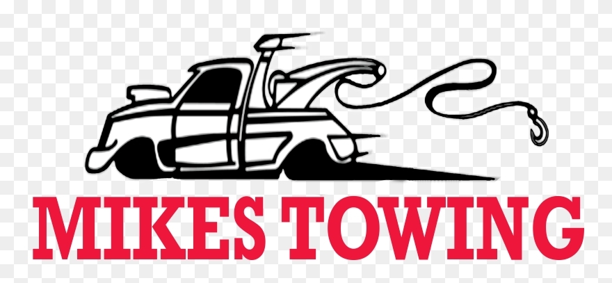 Mikes Towing - Line Art Clipart