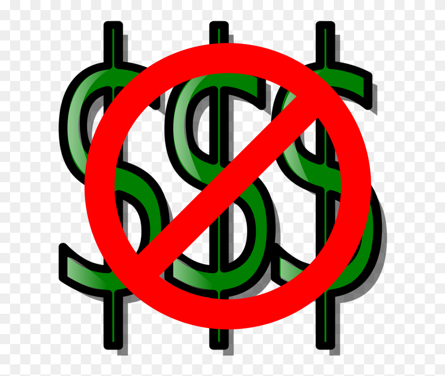 No Money - Clip Art Money Signs - Png Download