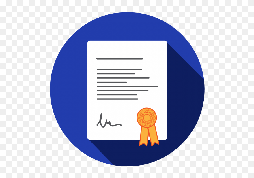 Contract Icon - Illustration Clipart