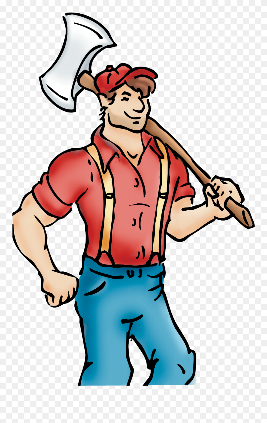 Lumberjack Clipart Animated - Character Logger - Png Download