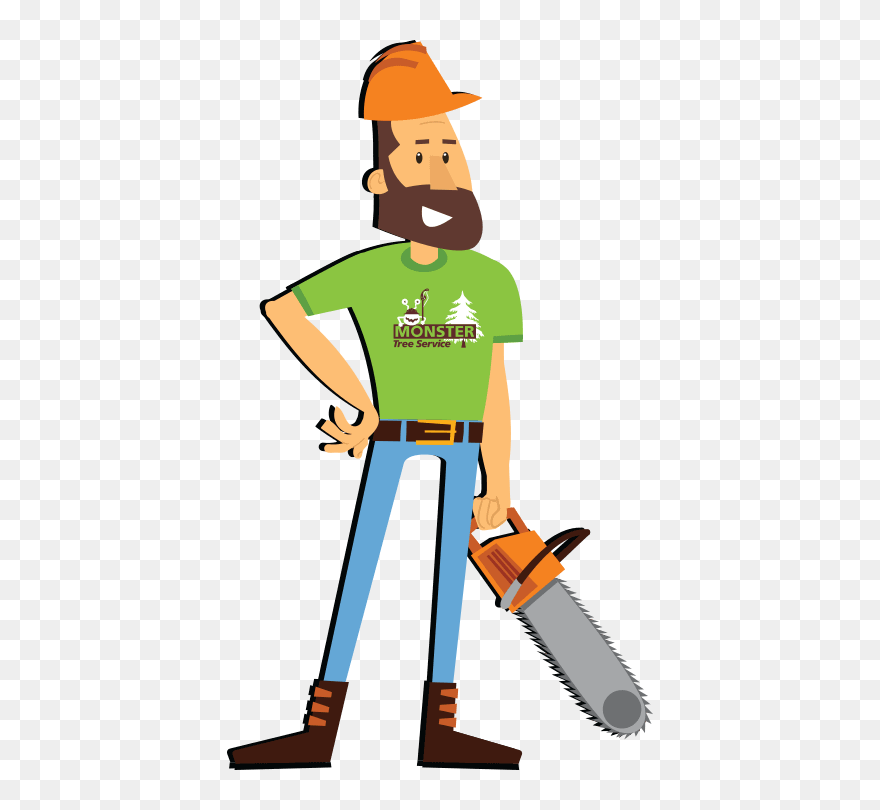 Lumberjack Image - Monster Tree Service Clipart