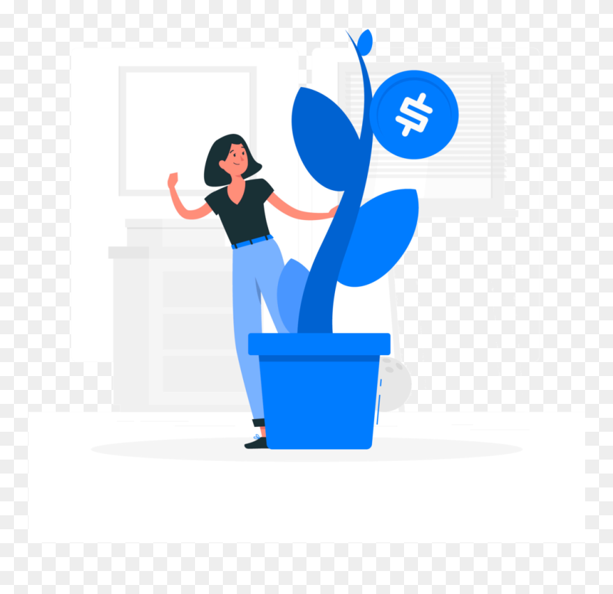 Growing With Us - Dashboard Login Page Design Clipart