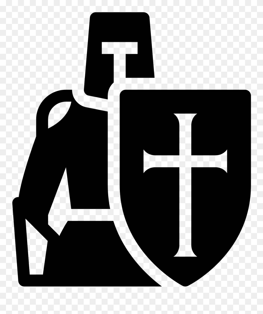 Helm Vector Crusader - Crusade Knight Icon Clipart