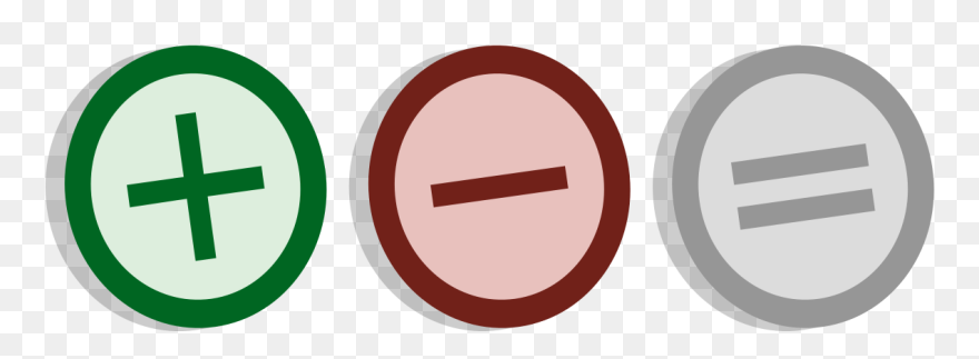 Plus Minus Equal Sign Clipart