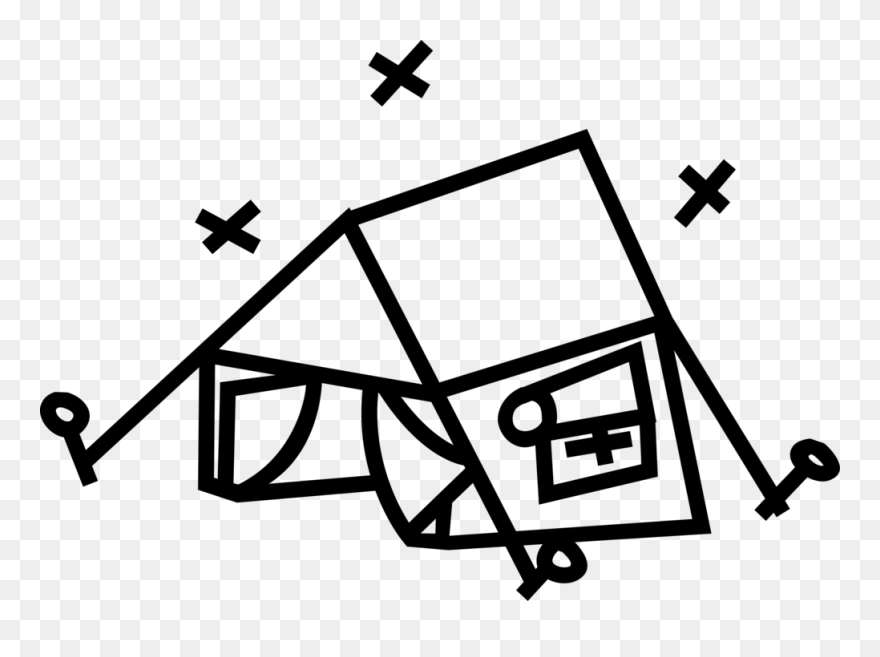 Camping Shelter Vector Image Clipart