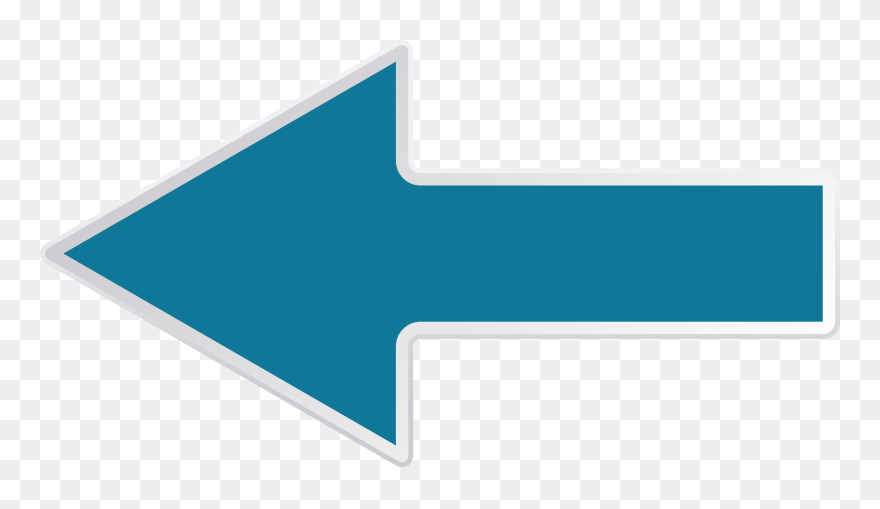 Left Blue Arrow Transparent Png Clip Art Image - Transparent Background Arrow Left Png