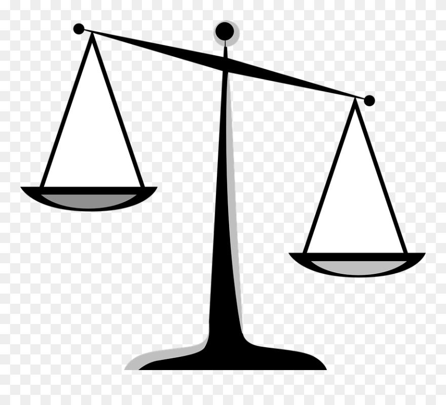 Scales Of Justice Clip Art - Png Download