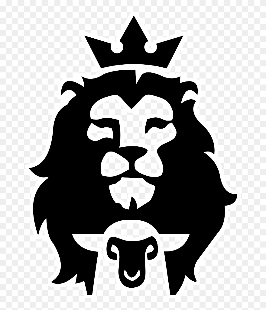 Transparent Leao Png - Lion And The Lamb Silhouette Clipart