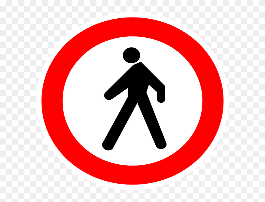Sign, Access, Symbol, Martin, Signs, Symbols, Entrance - No Pedestrian Access Sign Clipart