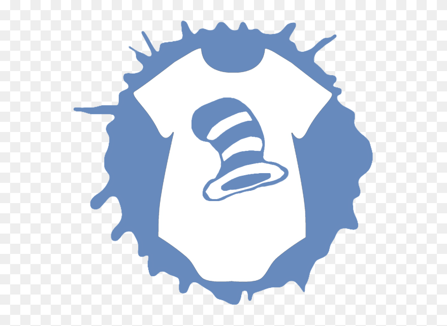 Seuss Hat On Babies Onesie And Paint Splat - Descendants Logo Clipart