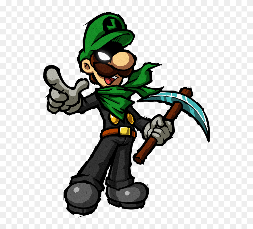 Draw Mr L Super Paper Mario Clipart