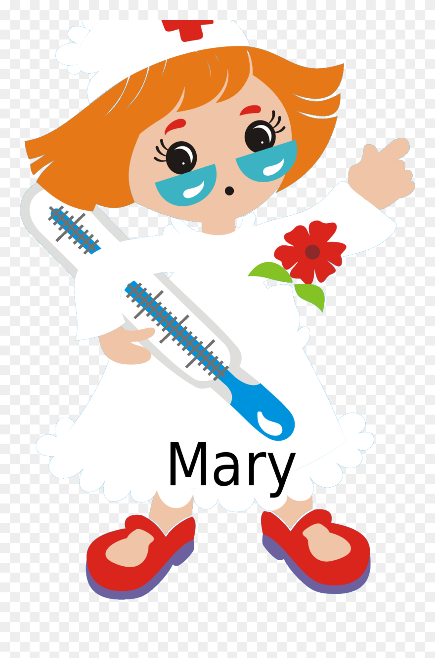 Cartoon Clipart Nurse - Png Download
