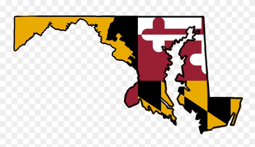 13 Colonies Maryland Flag Clipart