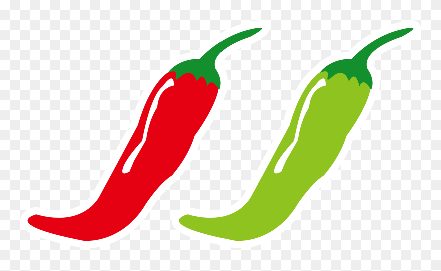 Chili Pepper Clipart - Red And Green Chili Png Transparent Png