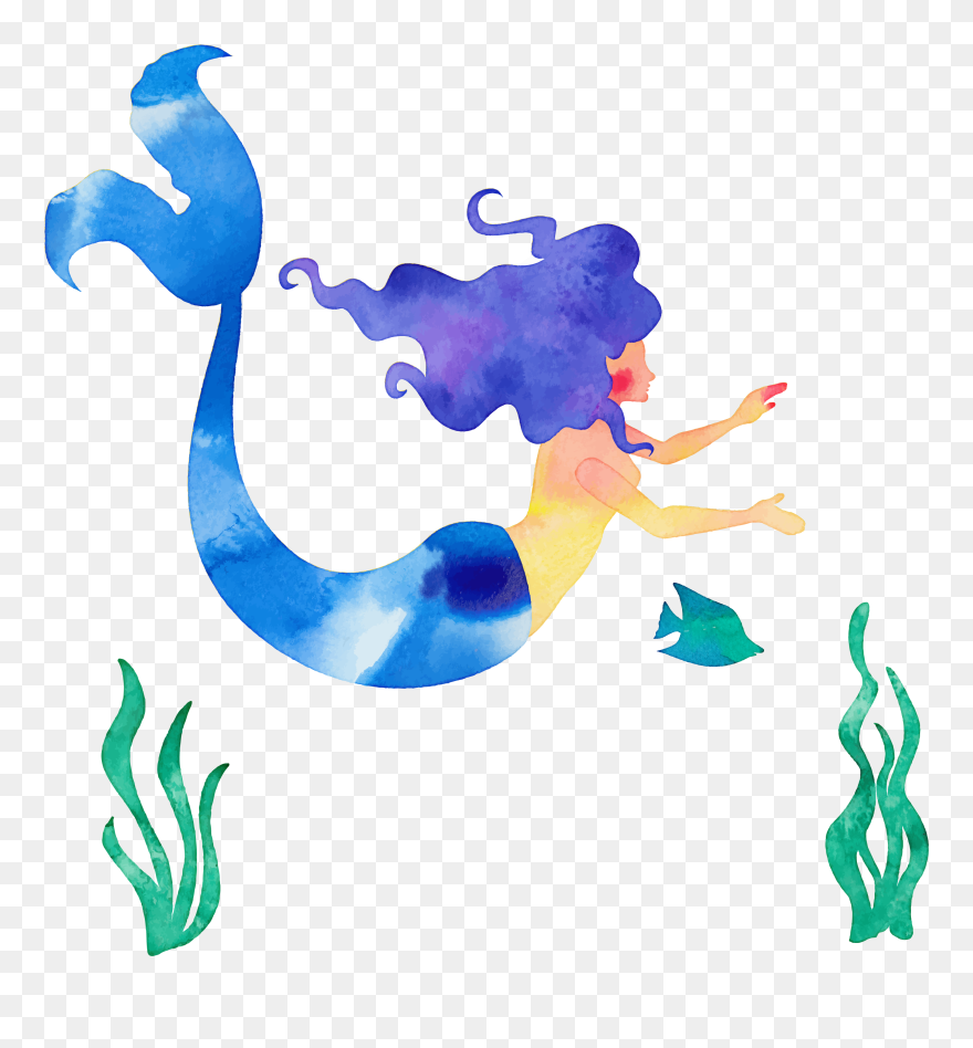 The Little Mermaid Cartoon Illustration - Mermaid Cartoon Png Clipart