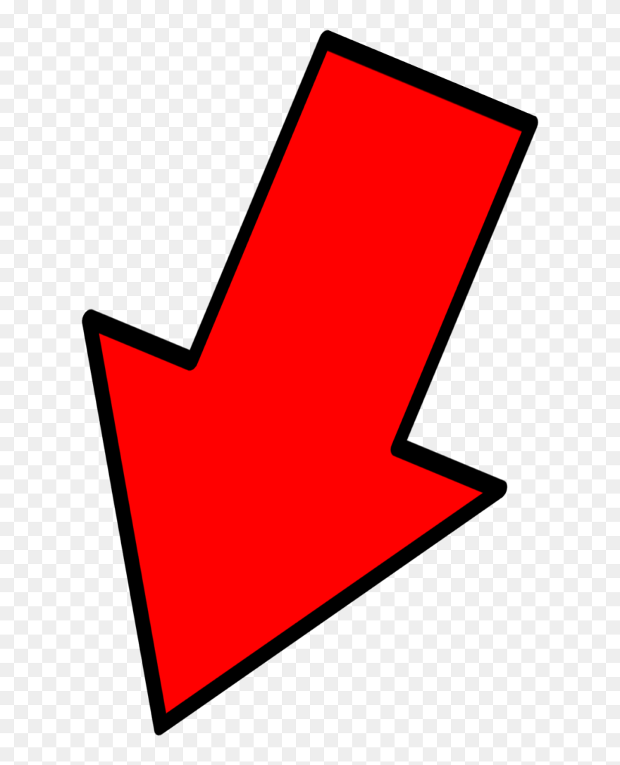 Red Arrow Plant Png - Red Arrow Down Png Clipart