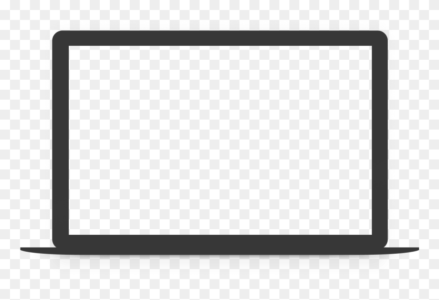 Macbook Showing Capital Gains Document - Computer Silhouette Png Clipart