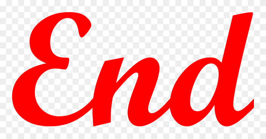 End - End Word Png Clipart