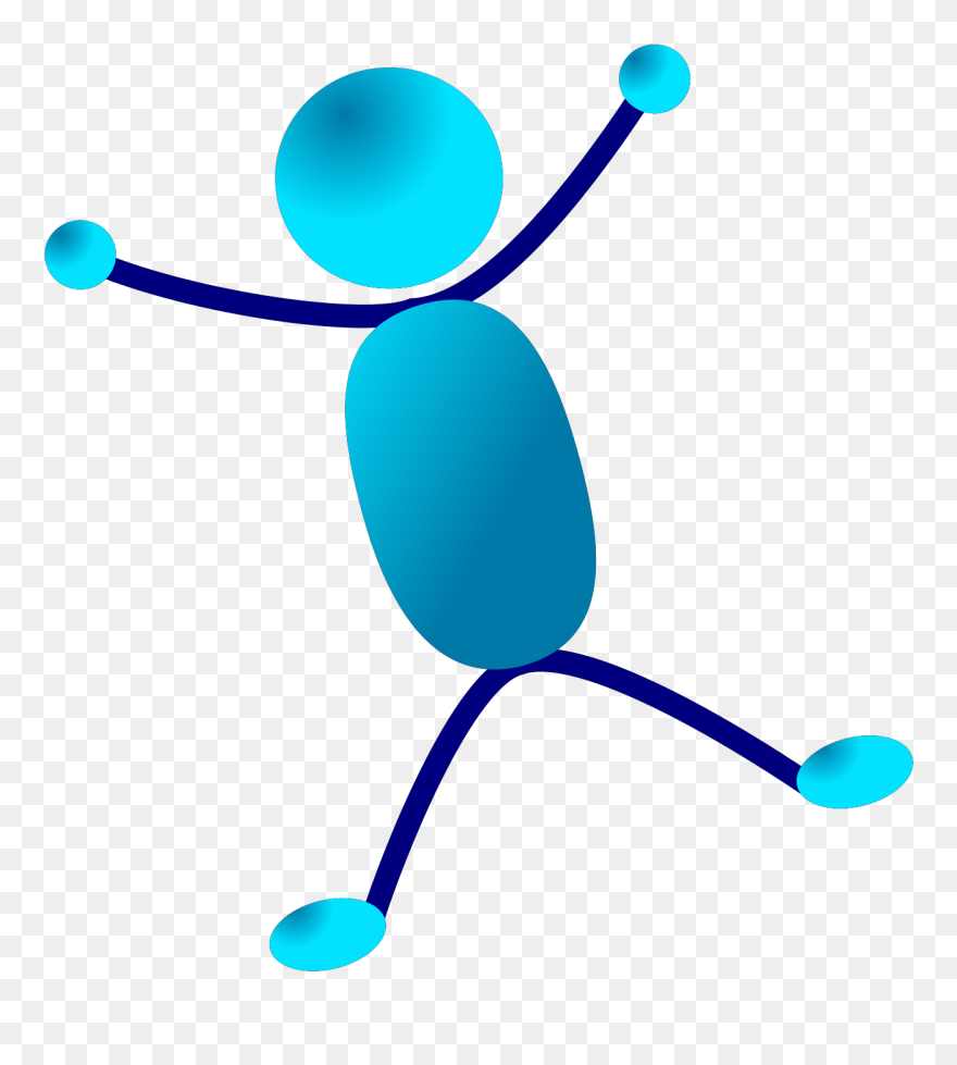 Stick Man Hurray Jumping Svg Clip Arts - Parque Galeana - Png Download