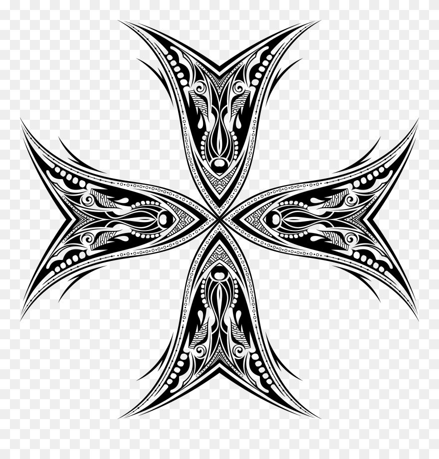 Transparent Elegant Cross Clipart - Illustration - Png Download