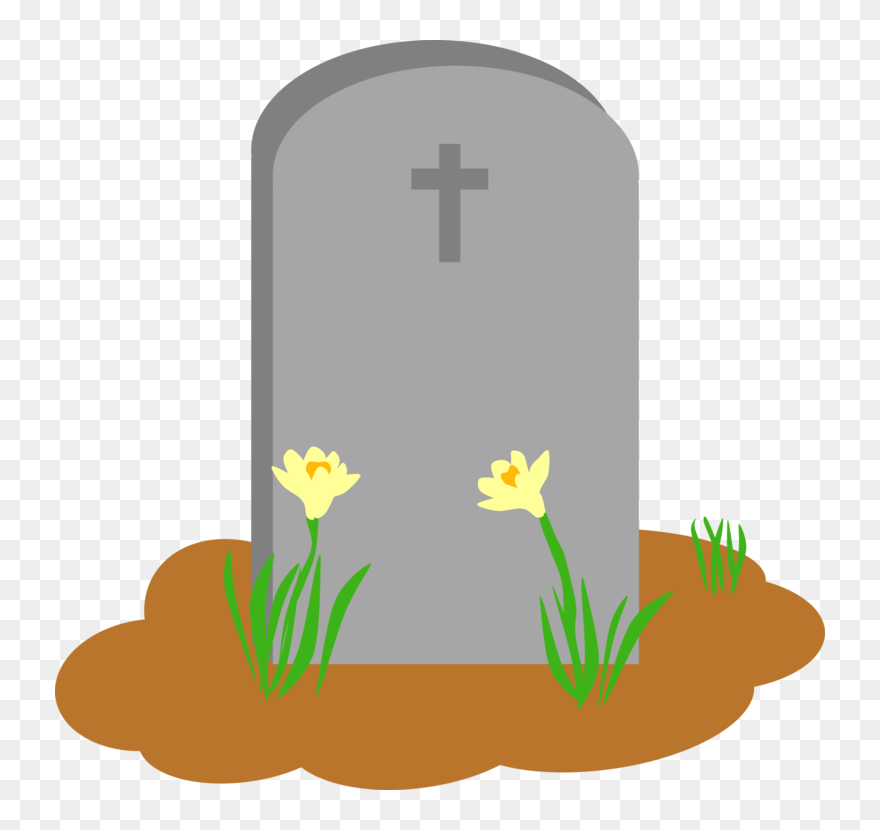 Gravesite With Flowers Johnny Jay - Tombstone Clipart - Png Download
